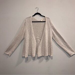 Elegant Cream Women's Sweater from Eileen Fisher, size Large